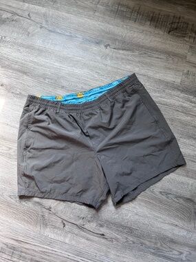 Birdie Bound Shorts Mens 2XL Gray Rubber Duck Lined Golf Pocket Drawstring
